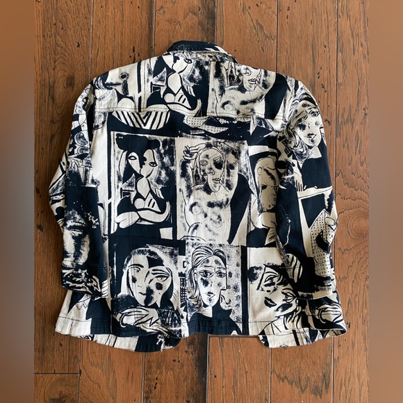 Cotton Picasso style jacket - Picture 2 of 5